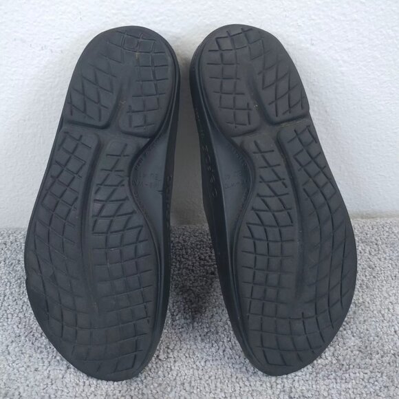 Oofos Ooahh Recovery Sandals Womens 10 Shoes Slip On Black Comfort Slides - Picture 6 of 8